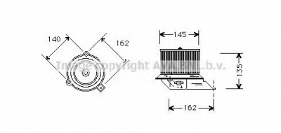 AVA QUALITY COOLING pe7509 -  Электродвигатель, вентиляция салона